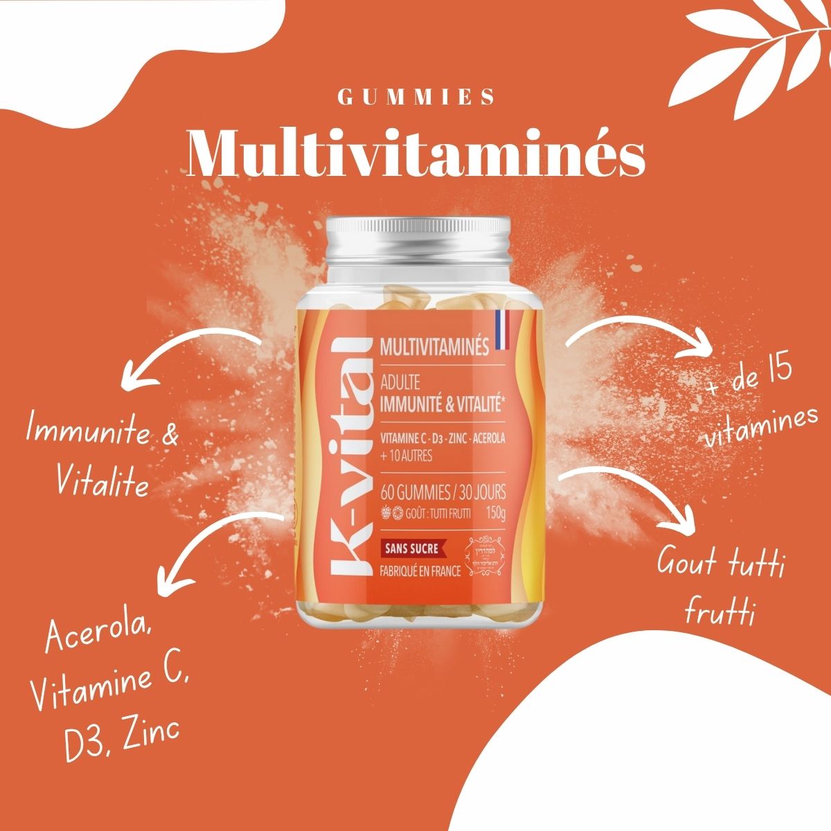 Gummies Multivitaminés Adulte Cachers